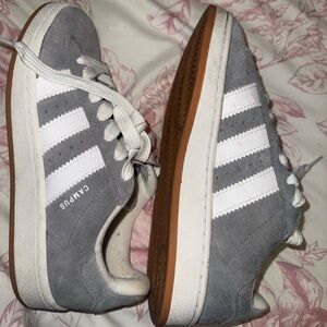 Adidas Campus Gray and White  Shoes